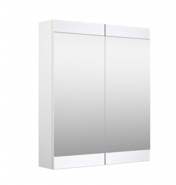Vannas istabas spoguļskapītis Raguvos Baldai SERENA RETRO 60 CM glossy white 1300311