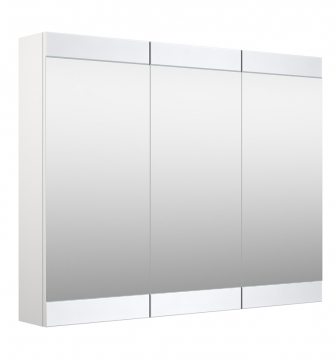 Vannas istabas spoguļskapītis Raguvos Baldai SERENA RETRO 90 CM glossy white 1300611