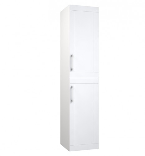 Высокий шкаф для ванной с корзиной для белья Raguvos Baldai SERENA RETRO 35 CM glossy white 13332114 image 1
