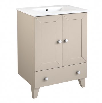 Basin unit with washbasin Raguvos Baldai SIESTA 61.5 CM grey cashmere 171133156