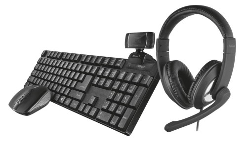 KEYBOARD +MOUSE OPT.+HEADSET/OFFICE BUNDLE 4IN1 24040 TRUST image 1