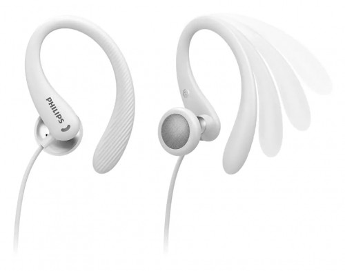 PHILIPS  In-Ear sporta austiņas ar cilpiņu un mikrofonu, baltas - TAA1105WT/00 image 3
