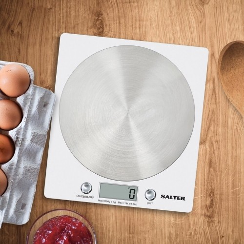 Salter 1036 WHSSDR Disc Electronic Digital Kitchen Scales - White image 3