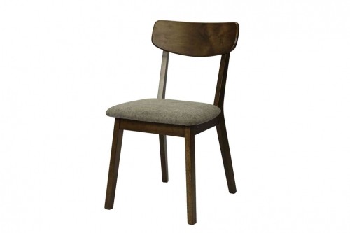 Cushion seat chair MOROCCO WALNUT/TAUPE image 1