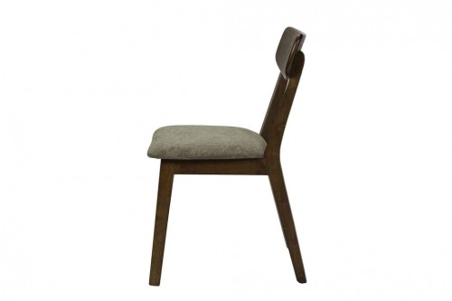 Cushion seat chair MOROCCO WALNUT/TAUPE image 2
