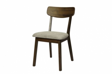 Cushion seat chair MOROCCO WALNUT/BEIGE