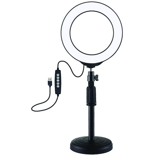 Extradigital LED ring lamp, 6.2cm, USB, RGBW image 1