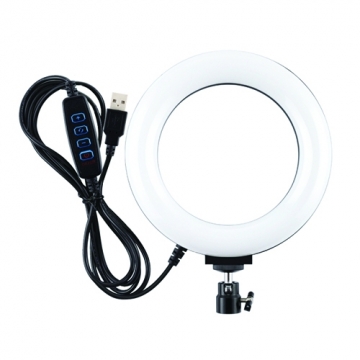 Extradigital LED ring lamp, 16 cm, USB