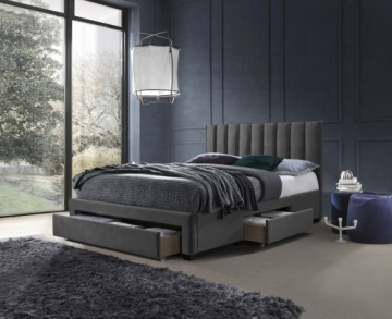 Halmar GRACE bed with drawers, color: grey