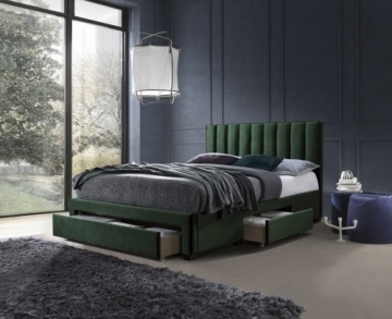 Halmar GRACE bed with drawers, color: dark green