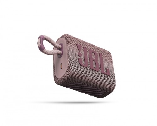 JBL ūdensizturīga portatīvā skanda JBL Go, rozā - JBLGO3PINK image 1