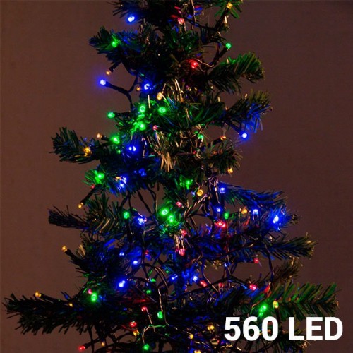 Christmas Planet Daudzkrāsaina Ziemassvētku Virtene (560 LED spuldzītes) image 1