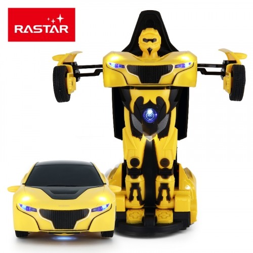 RASTAR transformable car RC 1:32 Black/Yellow/Red/Blue, 61800 image 1
