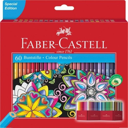 Цветные карандаши Faber-Castell Castle 60 цветов image 1