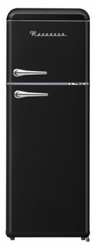 Retro fridge Ravanson LKK210RB black