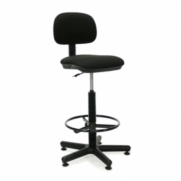 Augsts darba krēsls SENIOR 44x39,5-42xH87-118,5cm, sēdvieta un atzveltne: audums, krāsa: melns