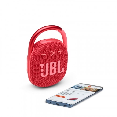 JBL ūdensizturīga portatīvā skanda ar karabīni, sarkans - JBLCLIP4RED image 1