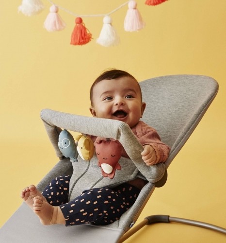 Babybjorn BABYBJÖRN šūpuļkrēsls Bliss Bundle Light Grey, 3D Jersey/toy image 1
