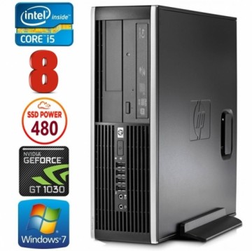Hewlett-packard HP 8100 Elite SFF i5-750 8GB 480SSD GT1030 2GB DVD WIN7Pro