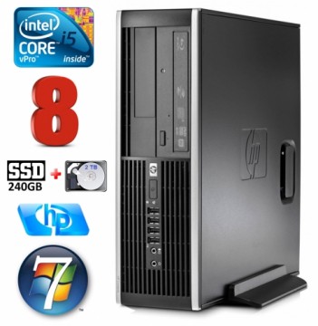Hewlett-packard HP 8100 Elite SFF i5-650 8GB 240SSD+2TB DVD WIN10PRO/W7P