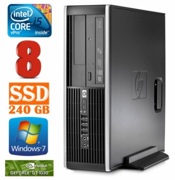 Hewlett-packard HP 8100 Elite SFF i5-650 8GB 240SSD GT1030 2GB DVD WIN10PRO/W7P