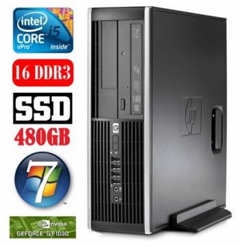 Hewlett-packard HP 8100 Elite SFF i5-650 16GB 480SSD GT1030 2GB DVD WIN10PRO/W7P