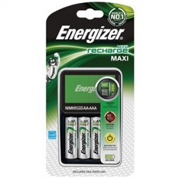 Lādētājs Recharge Maxi, Energizer + 4 AA baterijas
