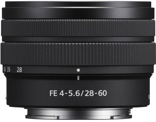 Sony FE 28-60mm f/4-5.6 lens, black image 1