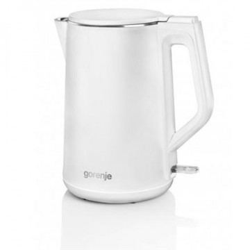 Gorenje Kettle K15DWW Electric, 2200 W, 1.5 L, Plastic + metal, 360° rotational base, White