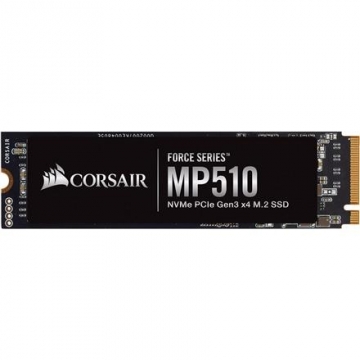 Corsair Force Series SSD MP510 1920 GB, SSD form factor M.2 2280, SSD interface PCIe NVMe Gen 3.0 x 4, Write speed 2700 MB/s, Read speed 3480 MB/s