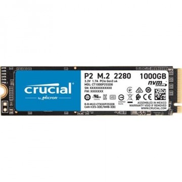Crucial SSD P2 1000 GB, M.2 2280, PCIe G3 1x4 / NVMe