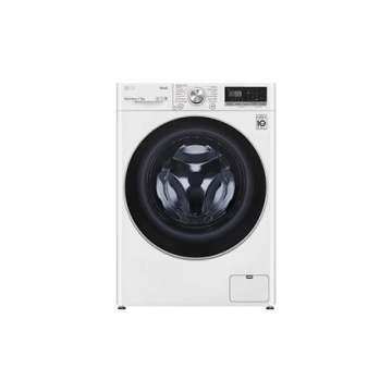 LG Washing machine with dryer F2DV5S7S1E B, Front loading, Washing capacity 7 kg, 1200 RPM, Depth 46 cm, Width 60 cm, Display, LED, Drying system, Drying capacity 5 kg, Steam function, Direct drive, Wi-Fi, White