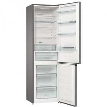 Gorenje Холодильник NRK6202AXL4, Free standing, Combi, Height 200 cm, No Frost system, Fridge net capacity 235 L, Freezer net capacity 96 L, Display, 38 dB, Metalic Grey