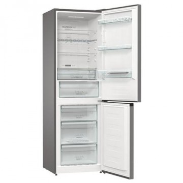 Gorenje Refrigerator NRK6192AXL4, Free standing, Combi, Height 185 cm, No Frost system, Fridge net capacity 203 L, Freezer net capacity 99 L, Display, 38 dB, Metalic Grey