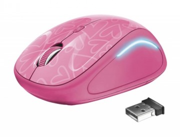 Arvutihiir Trust USB Yvi Fx juhtmeta roosa