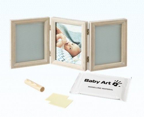 Baby Art Double Print Frame My baby Touch  komplekts mazuļa pēdiņu/rociņu nospieduma izveidošanai, stormy - 34120173 image 1