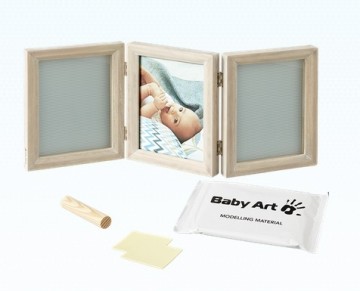 Baby Art Double Print Frame My baby Touch  komplekts mazuļa pēdiņu/rociņu nospieduma izveidošanai, stormy - 34120173