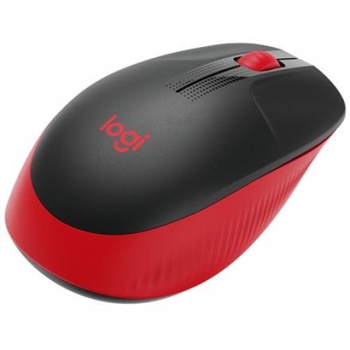 Logitech Full size Mouse M190 	Wireless, Red, USB image 1