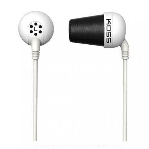 Koss Plug In-ear, 3.5 mm, White, Noice canceling, image 1