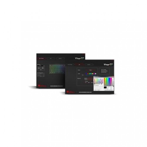 GENESIS THOR 210 RGB Gaming Keyboard, US Layout, Wired, Black, RGB backlight image 1