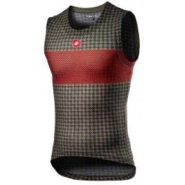 Castelli Velo apakškrekls PRO MESH M Sleeveless L Black Green/Fiery Red