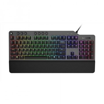 Lenovo Legion K500 RGB Mechanical Gaming keyboard, Wired, Keyboard layout 3-zone layout, Iron grey top cover and black body, US English