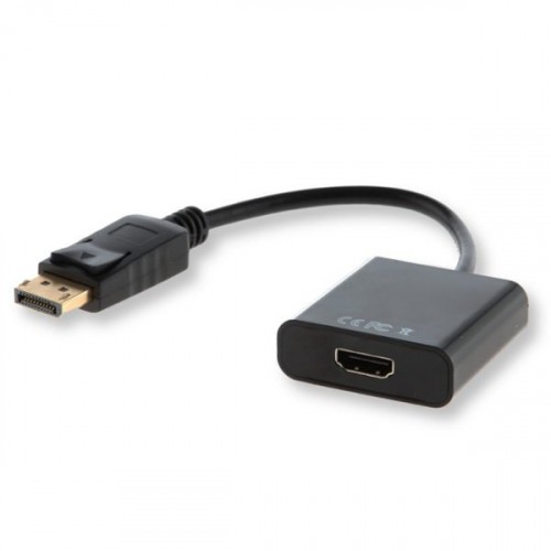 Savio Video Adapteris Display Port uz HDMI Melns image 1