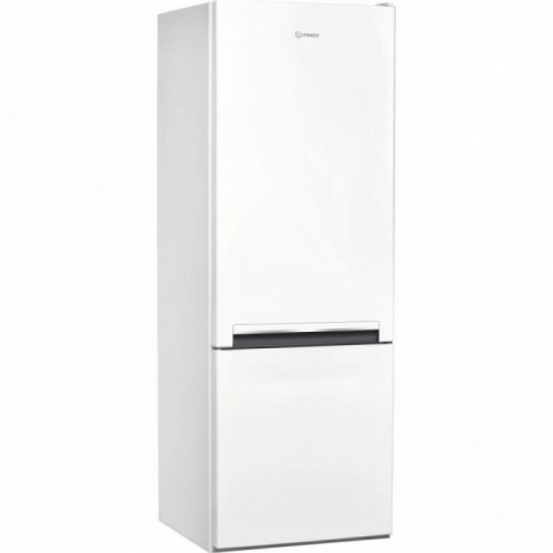 INDESIT Refrigerator LI6 S1E S Energy efficiency class F, Free standing, Combi, Height 158.8 cm, Fridge net capacity 197 L, Freezer net capacity 75 L, 39 dB, Silver image 1