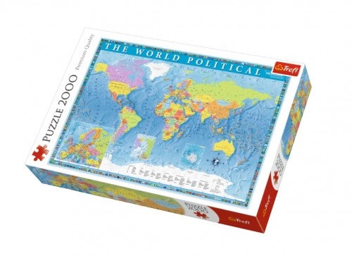 TREFL Puzle Pasaules politiskā karte, 2000 image 1