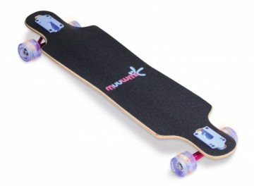 Muuwmi Longboard Compact Skateboard skrituļdēlis, ABEC 7, ar gaismiņām - AU 560