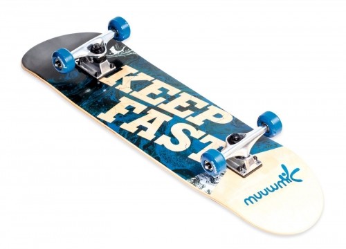Muuwmi Skateboard skrituļdēlis ar pārnēsājamo somu, ABEC 5, Wave - AU 561 image 3