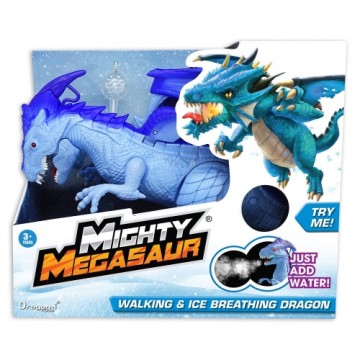 MEGASAUR MIGHTY battery operated ice breathing walking Dragon, 80074