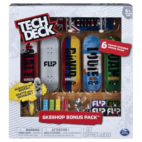 Techdeck TECH DECK skrituļdēļa komplekts Bonus Sk8 Shop, 6 gab, sortimentu, 6028845 image 1