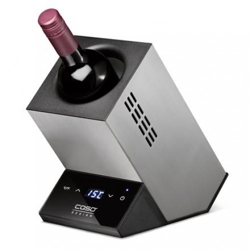 Caso Wine cooler for one bottle WineCase One Free standing, Bottles capacity 1, Inox image 1